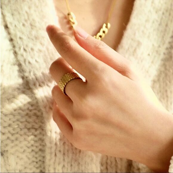 COPY - #34 18k Gold Plated Band Ring - Picture 5 of 5